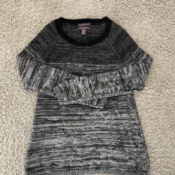 Women's Saffron Black and Gray Cashmere Sweater- Medium - Picture 7 of 10